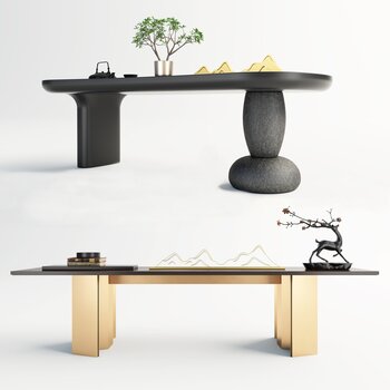 休闲茶桌3d模型