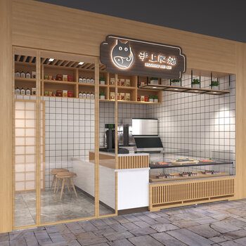 日式寿司店3d模型