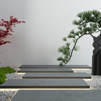 新中式园林景观3d模型