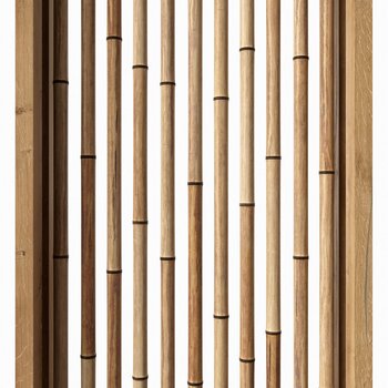 现代竹子屏风装饰
