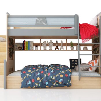 现代儿童床su模型