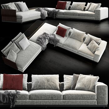 意大利 米洛提 minotti 现代多人沙发3d模型