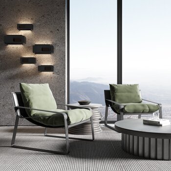 意大利 米洛提 Minotti 现代单椅3d模型