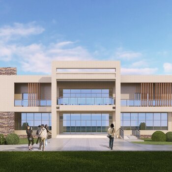 现代多层办公楼