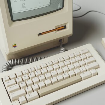 苹果初代麦金塔电脑3d模型