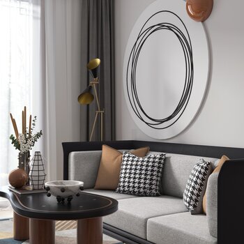 BEYOUND 必扬设计 现代轻奢沙发茶几组合 