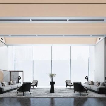 郑树芬室内设计 现代售楼处接待区3d模型