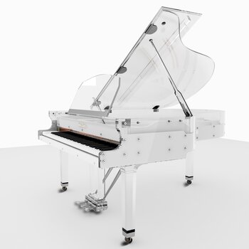 现代钢琴 3d模型