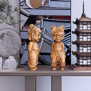 新中式雕塑艺术摆件