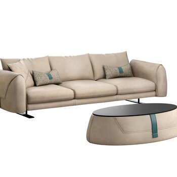 GAMMA 现代沙发茶几组合3d模型