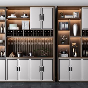 新中式酒柜组合