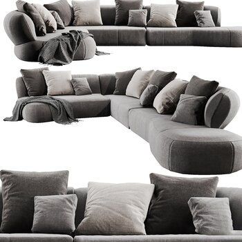  意大利 Molteni 现代多人沙发3d模型