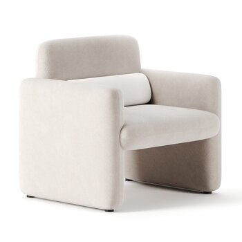 现代侘寂单人沙发3d模型