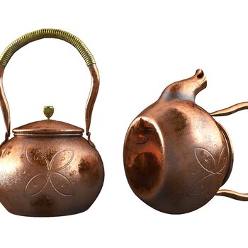 新中式旧铜壶