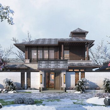 新中式别墅外观