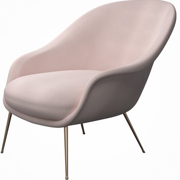 丹麦 GUBI Bat Lounge Chair 现代单人休闲椅