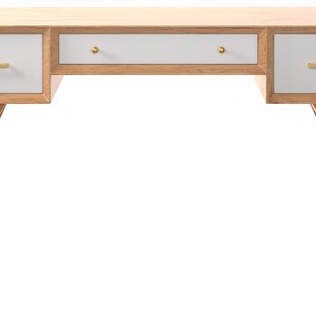 艾黛 北欧简易纯实木书桌 