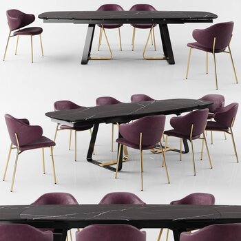Calligaris 现代餐桌椅3d模型