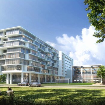 现代多层办公楼