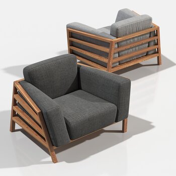 Paolo Castelli PADDOCK 现代单椅3d模型