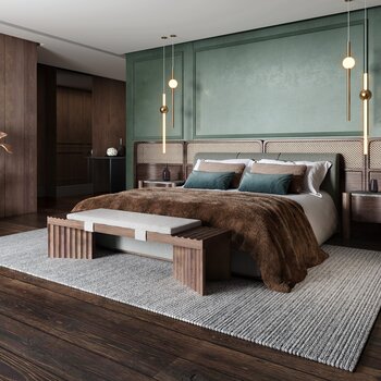 OKHA 南非 现代卧室 3d模型