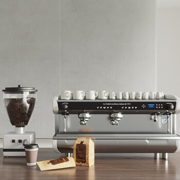 现代咖啡机3d模型