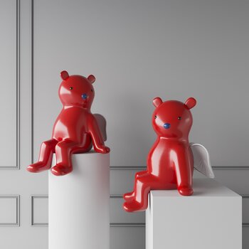 现代小熊雕塑摆件3d模型