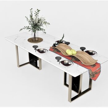 现代餐桌 su模型