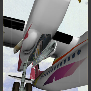 新舟ma60飞机3d模型