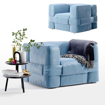 意大利 Cassina 现代单人沙发3d模型