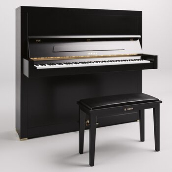 YAMAHA 现代钢琴3d模型
