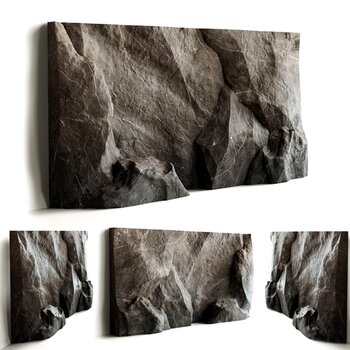 现代石头墙面3d模型