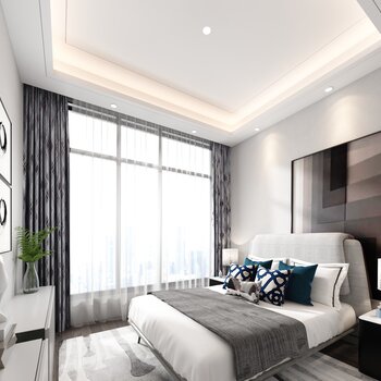 BEYOUND必扬设计 现代卧室3d模型