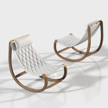 LV 现代休闲躺椅3d模型