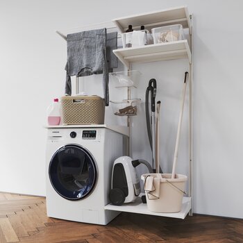 现代洗衣机日用品摆件组合3d模型