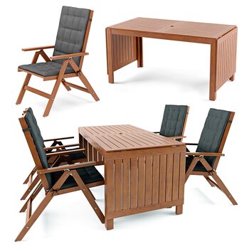 现代木质桌椅组合