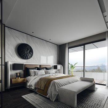 TCD² 空间设计 现代轻奢卧室3d模型