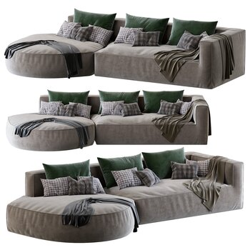 意大利 Rolf Benz 现代多人沙发3d模型
