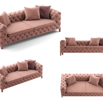 意大利 米洛提 Minotti 现代双人沙发3d模型