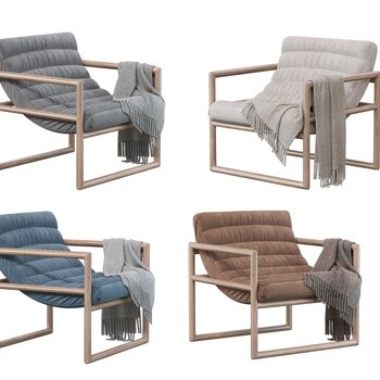 木廊地 北欧单椅3d模型