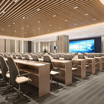 现代大会议室3d模型