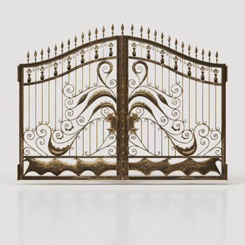 欧式铁艺大门3d模型