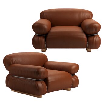 意大利 Tacchini Sesann 现代单人沙发3d模型