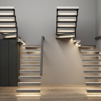 现代楼梯 3d模型