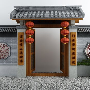 新中式古建门头