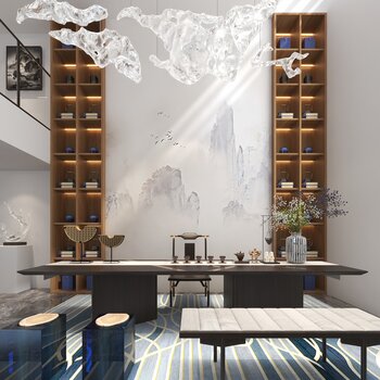 美致设计 新中式茶室