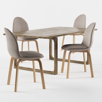 Fritz Hansen 现代餐桌餐椅组合
