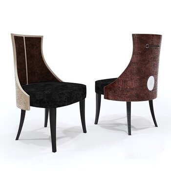 欧式复古椅子3d模型