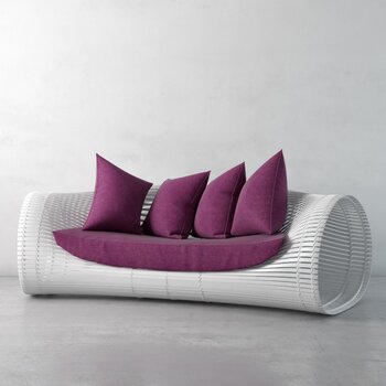 现代户外休闲沙发3d模型