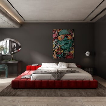 菲拉设计 现代卧室3d模型